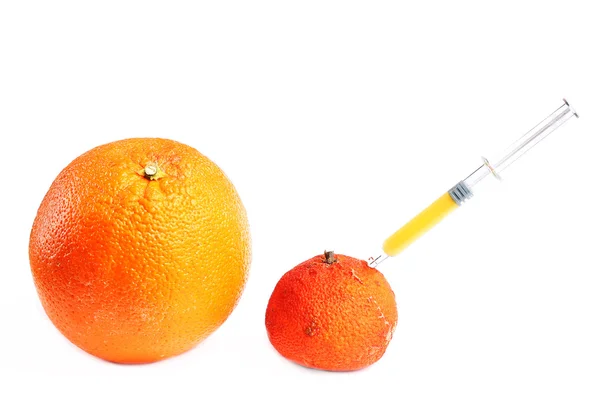 Isolierte Orangenspritze — Stockfoto