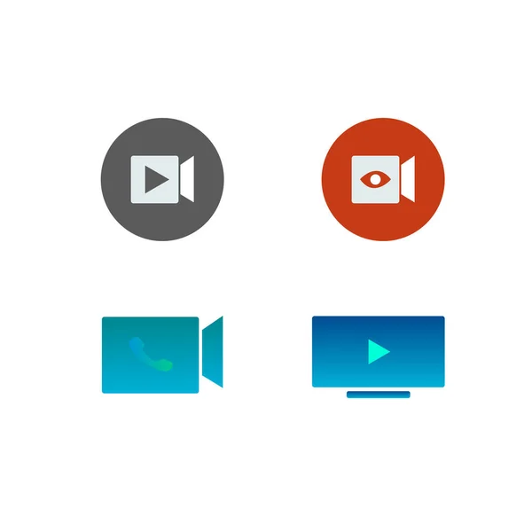 Live Streaming Icon Vector Isolated Illustration Social Media Web Banner — Image vectorielle