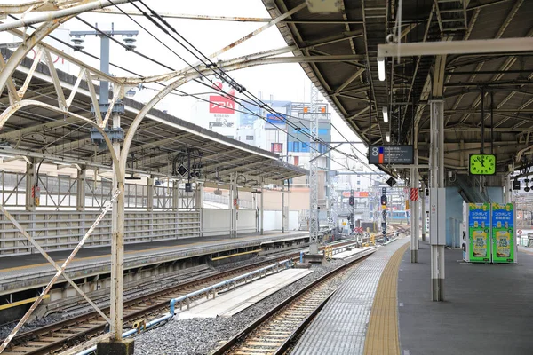 Ueno Tokyo Japan May 2018 Empty Platform Ueno Station Non — 图库照片