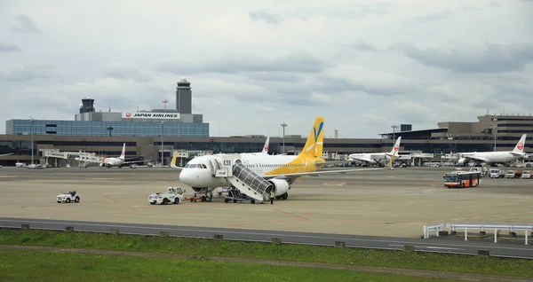 Narita Japón Mayo 2018 Narita International Airport View Airplane Parking —  Fotos de Stock