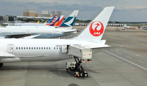 Narita Japan May 2018 Process Pre Flight Service Handling 成田机场的行李和伙食装卸 — 图库照片