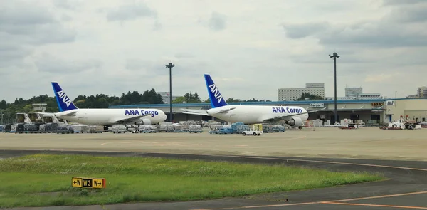 Narita Japan May 2018 Cargo Planes Cargo Handling Facilities Air — Stock Photo, Image