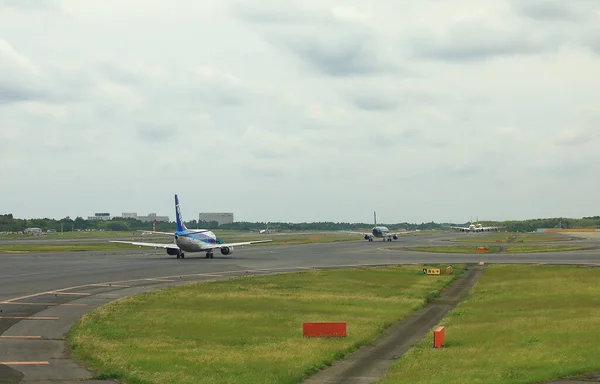 Narita Japão Maio 2018 Narita International Airport View Airplane Taxi — Fotografia de Stock