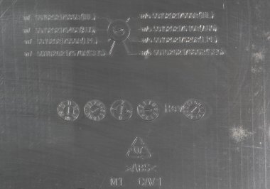 Kimlik Kodları simgeleri, plastik geri dönüşüm paketleme işaretleri, üretim işaretleri ve plastik kısımdaki kodları ayarlar.