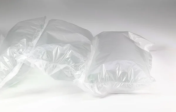 Пластикова Напівпрозора Повітряна Упаковка Пластикова Напівпрозора Упаковка Повітряною Подушкою Надувний — стокове фото