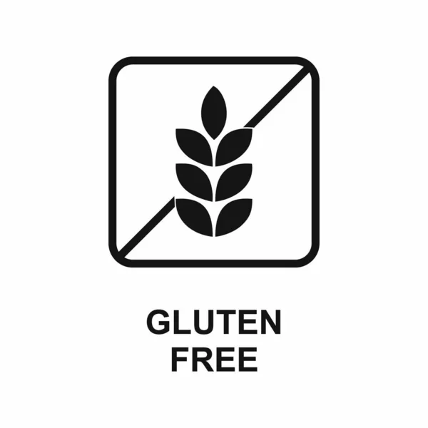 Sans Gluten Icône Soins Peau — Image vectorielle