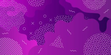 Soyut modern arkaplan renk gradyanı. Soyut dinamik geometrik şekilli mor gradyan