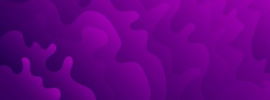 Dinamik dalgalarla soyut arkaplan renk gradyanı. Soyut dinamik şekilleri olan mor bir eğilim. Poster kapağı tasarımı için Bg dokusu.