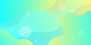 Soyut modern arkaplan renk gradyanı. Soyut dinamik şekilleri olan sarı, yeşil gradyan. Poster kapağı tasarımı için Bg dokusu.