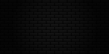 Siyah tuğla duvar arkaplanı.