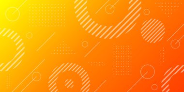 Değişken, parlak, turuncu geometrik arka plan ve dinamik çember soyut.