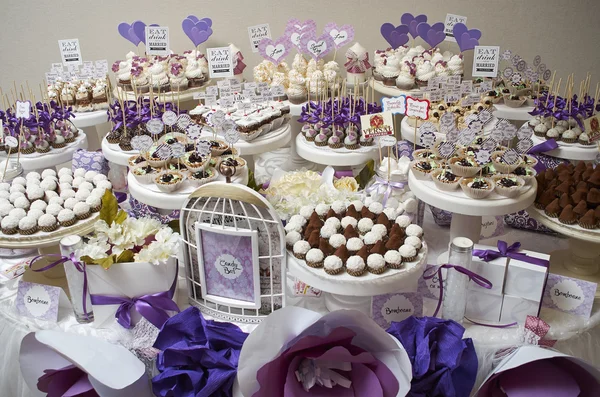 Dessert table on wedding — Stock Photo, Image