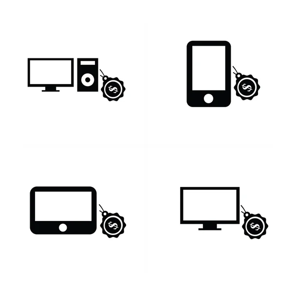 Koop digitale apparaten icon — Stockvector