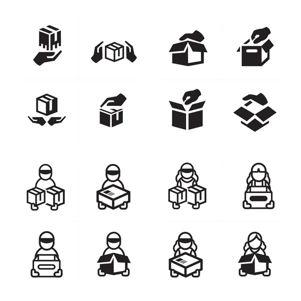 el ve kurye Icon set