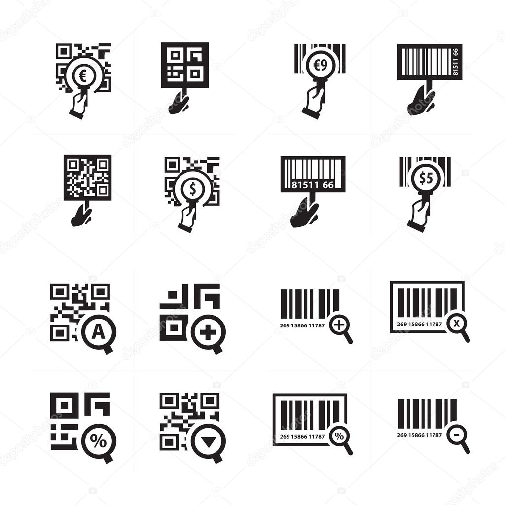 Hand And Zoom Qr Code Icon Set Vector Image By C Icon Mama Vector Stock Hand And Zoom Qr Code Icon Set Vector Image By C Icon Mama Vector Stock