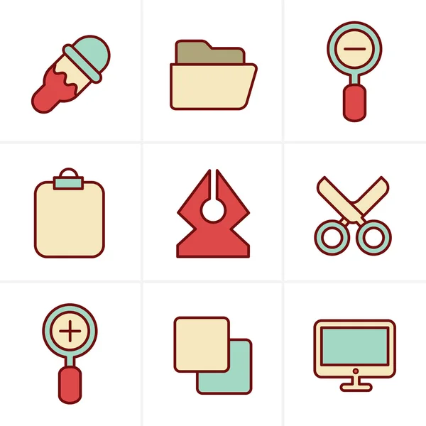 Icons Style Graphic design icons — Stock Vector