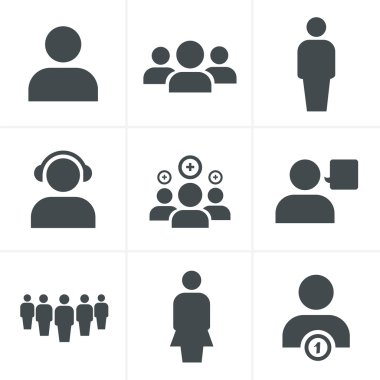 takım simge seti, vektör tasarımı