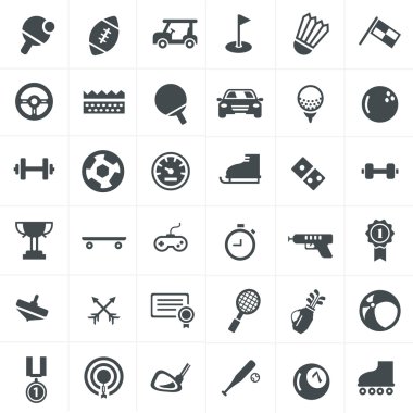 Spor simgeleri Set tasarımı.