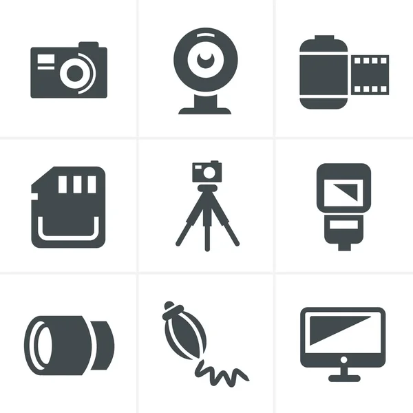 Fotoğraf Icons Set, vektör tasarımı