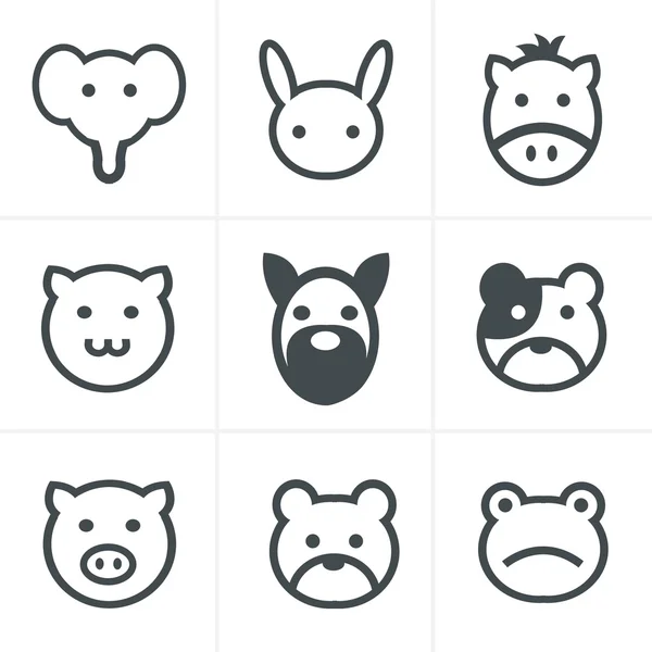 Animals icons — Stock Vector