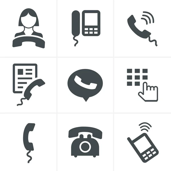Ícones de telefone —  Vetores de Stock