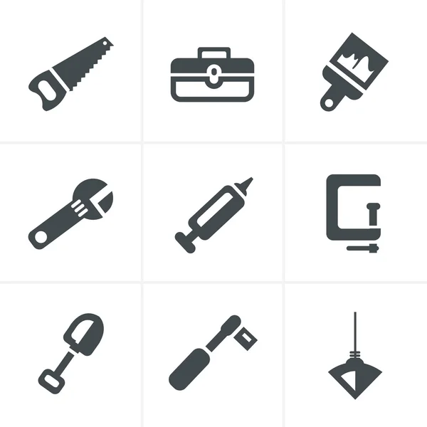 Basic - Outils et icônes de construction — Image vectorielle