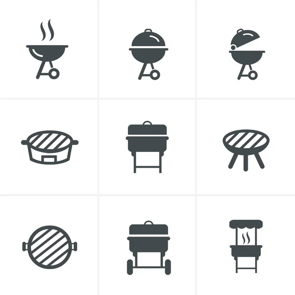 El icono de la parrilla. Símbolo de barbacoa . — Vector de stock