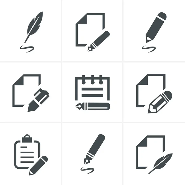 Writing icons Vector Graphics