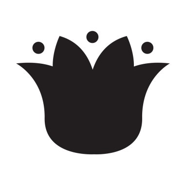 Çiçek simgesi, destek vektörel çizimler tasarım eps10. 