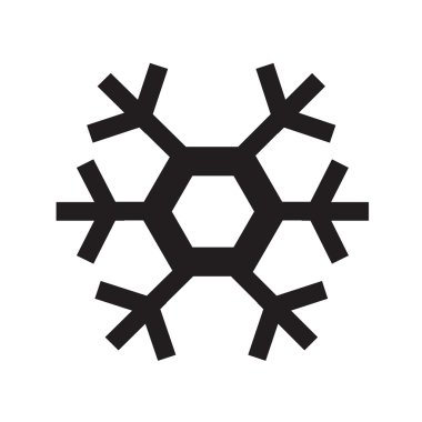 Kar tanesi işareti simgesi, destek vektörel çizimler tasarım eps10. 