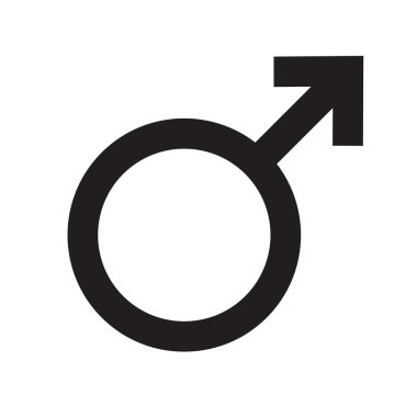 Erkek simgesi, destek vektörel çizimler tasarım eps10. 