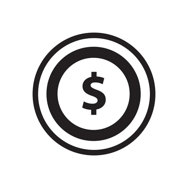 Icona o segno della moneta, supporto Vettori design eps10 . — Vettoriale Stock