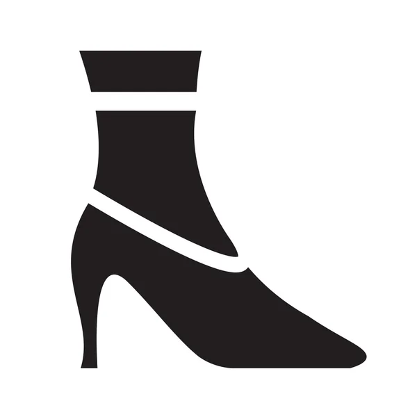 黒の光沢のある靴をベクトル、ベクトル デザイン eps10 をサポート. — ストックベクタ
