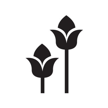 Lale simgesi, destek vektörel çizimler tasarım eps10. 