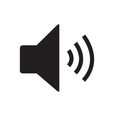 Hoparlör ses ayarı simgesi, destek vektörel çizimler tasarım eps10.