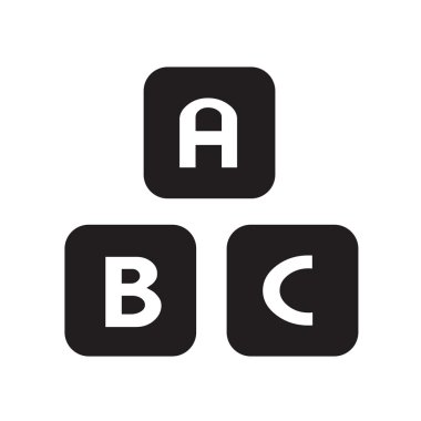 Simge bir b c oyuncak, vektörel çizimler tasarım eps10 destek.