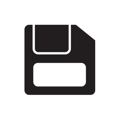 Disket düz simgesi, destek vektörel çizimler tasarım eps10.