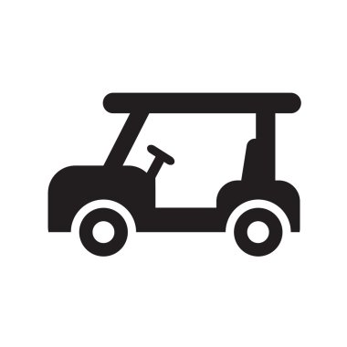 Beyaz arka plan simgesinin üzerine Golf tasarım