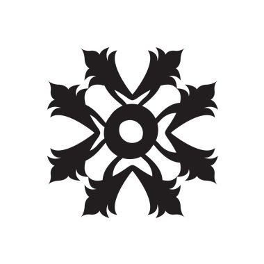 Kutsal kişilerin resmi ile - soyut semboller ayarla.