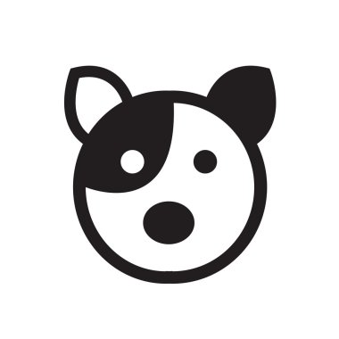 Avatar simge köpek, vektörel çizimler tasarım eps10 destek.