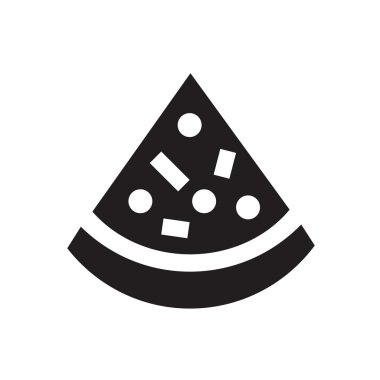 Pizza simgesi, destek vektörel çizimler tasarım eps10.