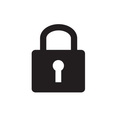 Beyaz bir arka plan karşı izole bir asma kilit