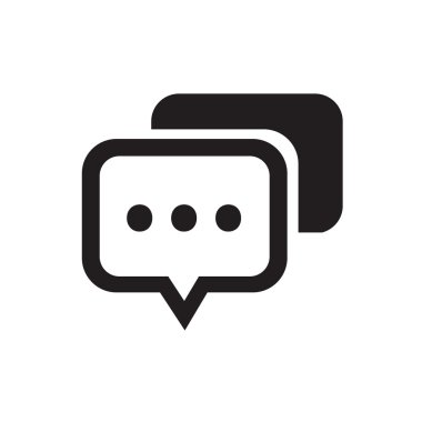 Konuşma balonları, vektör simgesi