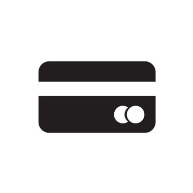 Kredi kartı simgesi, vektörel çizimler tasarım eps10 destek.