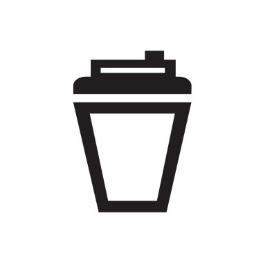 Beyaz arka plan ile kahve simgeleri