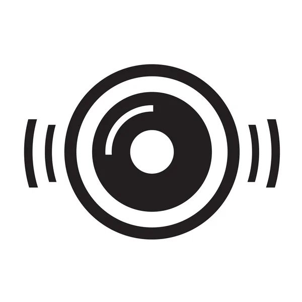 pikap disk müzik simgesini, destek vektörel çizimler tasarım eps10.
