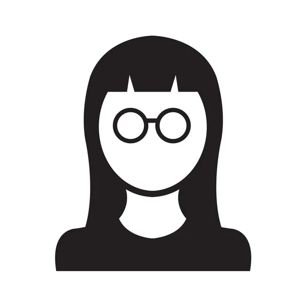 Жінка працівник аватар, підтримка Векторний дизайн eps10 . — стоковий вектор