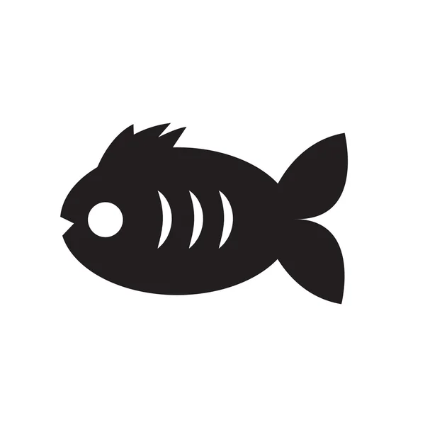 Icono de pescado, soporte Diseño de vectores eps10 . — Archivo Imágenes Vectoriales