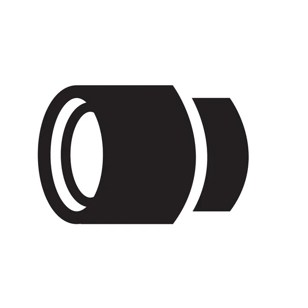 カメラのアイコンを客観的、サポート ベクトル デザイン eps10. — ストックベクタ