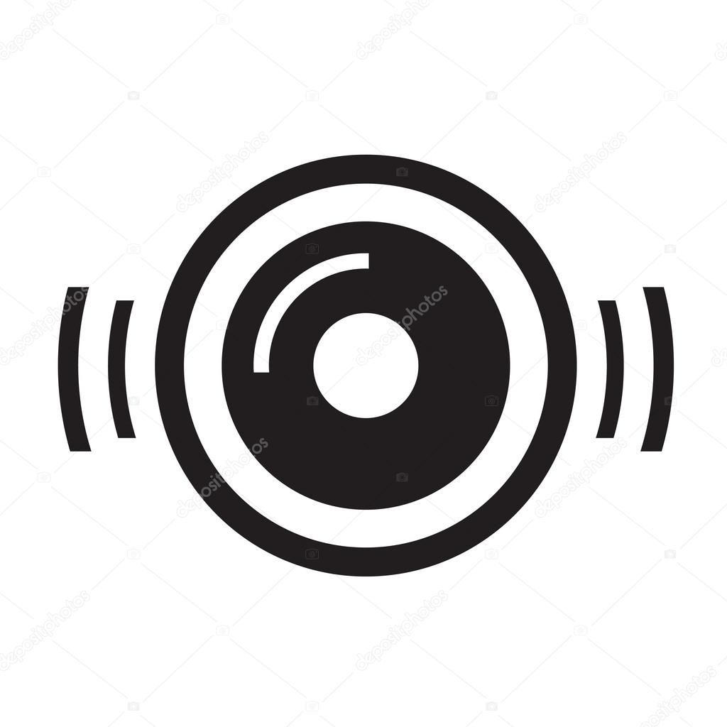 turntable disc music icon, support Vectors design eps10.